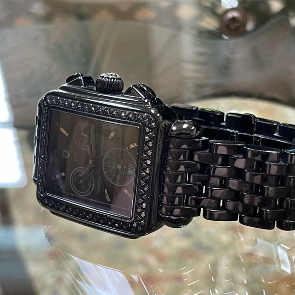Michele Deco Noir Black Diamonds Chronograph MW06A02E1937 - Picture 3 of 8